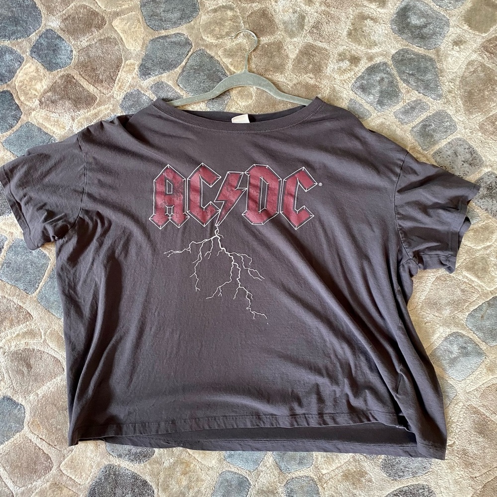 AC/DC Drop-shoulder Print Tee